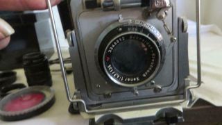 Vintage Busch Pressman Model D 4x5 Press/field Camera With Accesories