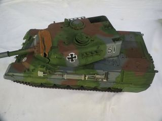 Leopard A4 1/16 Rc Tank By Tamiya Vintage Item 56002 Partially Assembled (3)