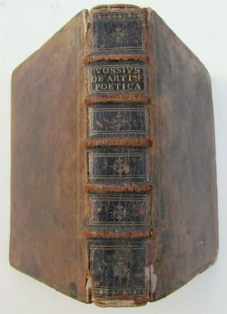 1647 Antique Italian Book On Poetry