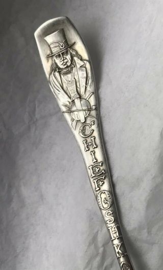 Rare Old Chief Oshkosh Sterling Silver High School Souvenir Spoon Towle Birely