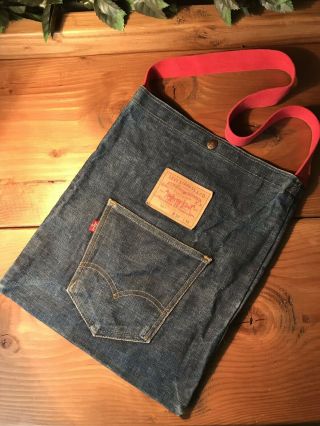 Rare 70’s Vintage Levi Strauss Tote Bag Now Design San Fran Single Stitch Denim