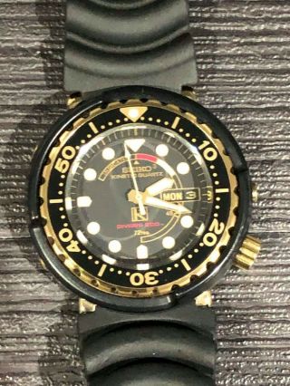 Seiko Baby Tuna Kinetic 5m23 - 6a19 Dive Watch - Rare And