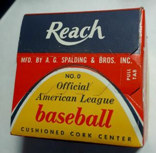 Rare Vintage Reach Spalding No.  0 Official Major League Baseball