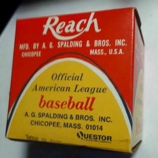 Rare Vintage Reach Spalding No.  0 Official Major League BASEBALL 3