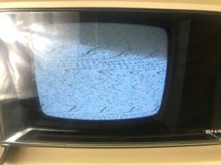 Vintage 1970s Sharp TV Portable Space Age Design Model 3S 111W 10