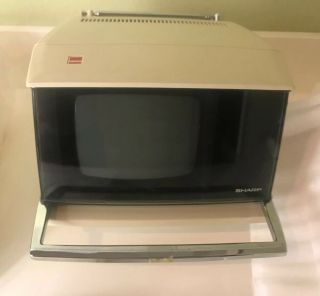 Vintage 1970s Sharp TV Portable Space Age Design Model 3S 111W 4