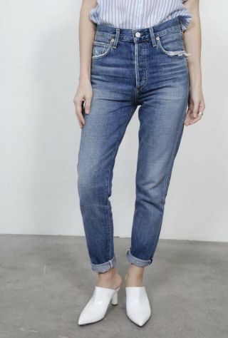 Nwt Citizens Of Humanity Premium Vintage Corey Slouchy Slim Jeans Sz 28 Fade Out