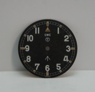 Vintage Cwc W10 Military Watch Dial Only For Eta Cal.  2750