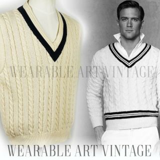 Sweater 20s 30s 40s Jumper Vintage Cricket Boating Gatsby Victorian Dandy Tennis