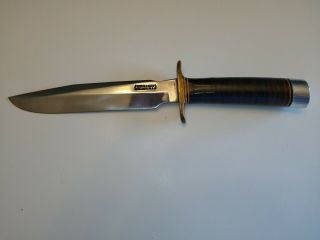 Vintage 1980s Randall 1 - 7 Fighting Knife Personalized With Sheath Priced To Sell