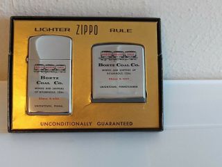 Vintage Zippo Lighters Bortz Coal Company Pennsylvania 2