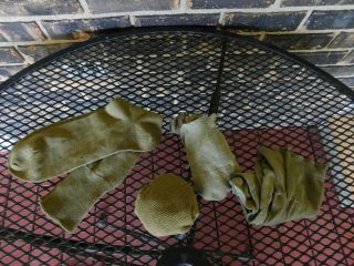 4 Pairs Wwii Size 12 Us Army Socks 1 Pair Old Stock