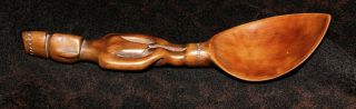 Rare and Outstanding Antique Ifugao Ceremonial Figural Rice Spoon 10 1/2 