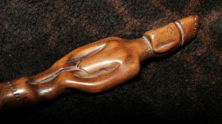 Rare and Outstanding Antique Ifugao Ceremonial Figural Rice Spoon 10 1/2 