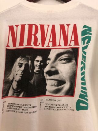 Vintage NIRVANA T - Shirt Bootleg Nevermind L RARE 4