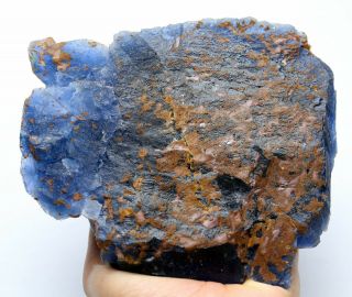 2.  5LB WOW Rare Large Particles Blue Fluorite Crystal Mineral Specimen/China 11