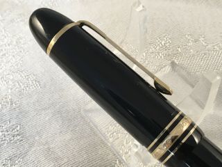 1970 ' s Vintage Montblanc 149 Fountain Pen w/ 18c Tri Color Nib Serviced 3