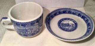 Vintage Rare B & O Railroad Shenango China Cup and Saucer 1827 - 1927 Beauty 3