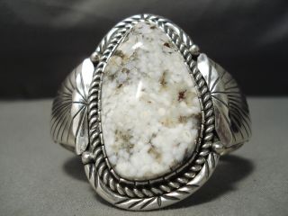 Important Huge Vintage Navajo Dry Creek Turquoise Sterling Silver Bracelet