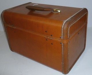 Vintage Samsonite Travel Train Makeup Case SHWAYDER BROS Luggage With Key 4