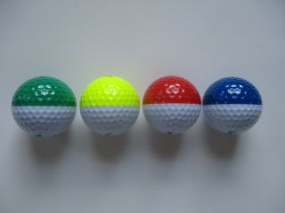 VINTAGE 1990s PING 4 SPYGLASS HILL GOLF CLUB CA 2 COLOR EYE 2 4 GOLF BALL SET 8