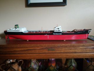 Vintage Amf Wen - Mac Texaco Ss North Dakota Toy Tanker Ship W/box