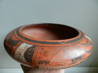 Outstanding Red Clay Antique Hopi Sityatki Style Seed Jar Pottery Bowl,  Nr