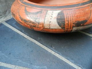 Outstanding Red Clay Antique Hopi Sityatki Style Seed Jar Pottery Bowl,  NR 5