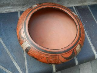 Outstanding Red Clay Antique Hopi Sityatki Style Seed Jar Pottery Bowl,  NR 6
