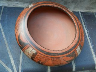 Outstanding Red Clay Antique Hopi Sityatki Style Seed Jar Pottery Bowl,  NR 7