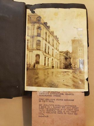 VTG PHOTO SCRAPBOOK / HURRICANE / HURACAN SAN FELIPE / PUERTO RICO 1928 V RARE 3