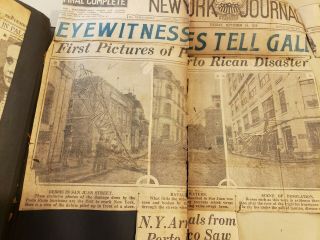 VTG PHOTO SCRAPBOOK / HURRICANE / HURACAN SAN FELIPE / PUERTO RICO 1928 V RARE 7