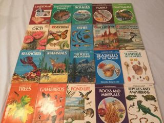 20 Vintage Golden Guide Identification Manuals Nature Science Animal Field Books