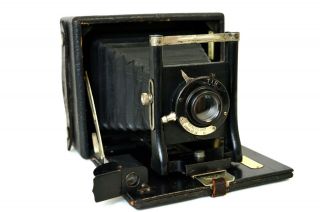 Vintage Seneca Uno Tib Wollensak Optical Co Rochester Usa Folding Camera Usa 4x5