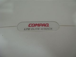 Vintage Compaq Laptop LTE Elite Win3.  1 with power supply and Compaq carry case 3