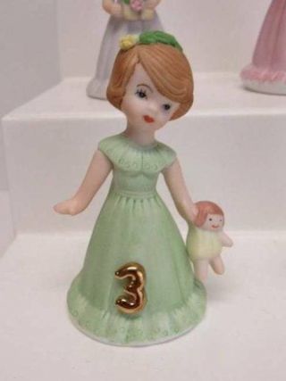 Vintage Enesco Growing Up Porcelain Dolls Figurines Birth 1 2 3 4 5 6 7 9 10 11 5
