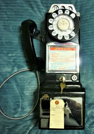 Vintage Bell System Rotary Dial Payphone