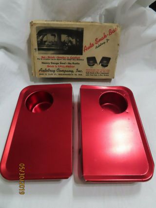 Red Auto Snak - Bar Snack Food Tray 1940’s 1950’s Car Accessories Vintage