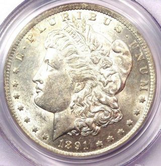 1891 - Cc Morgan Silver Dollar $1 - Pcgs Au53 Cac - Rare Carson City Coin