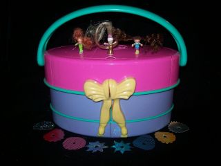 Euc Near Complete (fully Lights Up) Vintage Polly Pocket Hat Box 1995