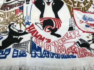 Vintage Hamm ' s Beer Towel Poncho Pair Set Of 2 Terry Cloth 70s Beachwear Swim 4