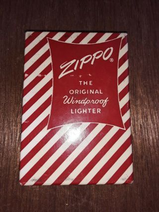 Vintage Zippo Lighter Red Striped Box.  U.  S.  C.  & G.  S.  S.  Surveyor - Oss 22.  Zippo