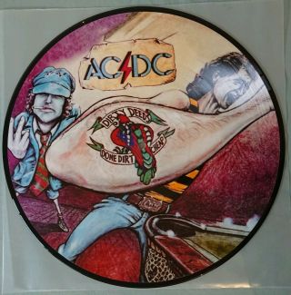 Ac/dc Dirty Deeds Done Dirt Lp,  Australian,  Mega Rare,  Picture Disc Oop