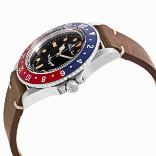 Mathey - Tissot Rolly Vintage Black Dial Pepsi Bezel Men ' s Watch H900ALR 2