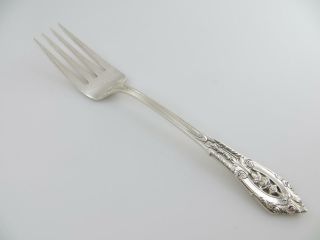 Serving Fork Rose Point Wallace Sterling Silver Flatware