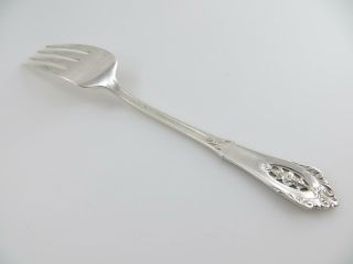 Serving Fork ROSE POINT Wallace Sterling Silver Flatware 3