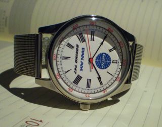 Pan Am Airways,  Boeing 747 Wrist Watch,  Retro 1960 - 70 ' s Vintage Dial. 6