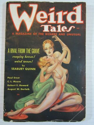 Rare Weird Tales January 1936 Vg,  " The Hour Of Dragon " Robert Howard Conan