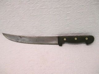 Vintage Soligen Made In Germany Gustav Emil Ern Curved 9 1/2 " Butcher Knife