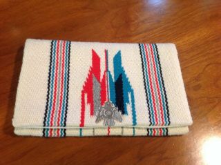 Vintage Chimayo Purse By Ganscraft Julius Gans Native American Wool Thunderbird